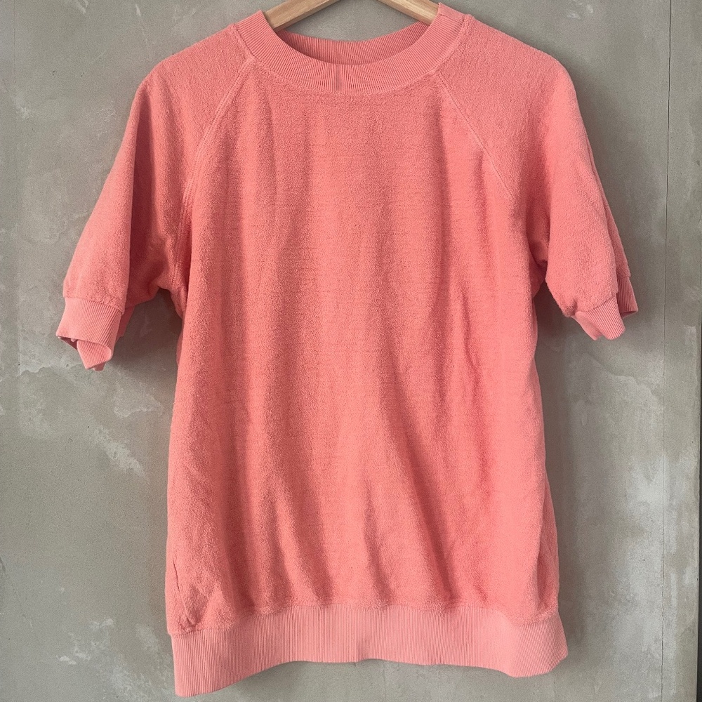 Short Sleeve Raglan Sherpa Sweatshirt